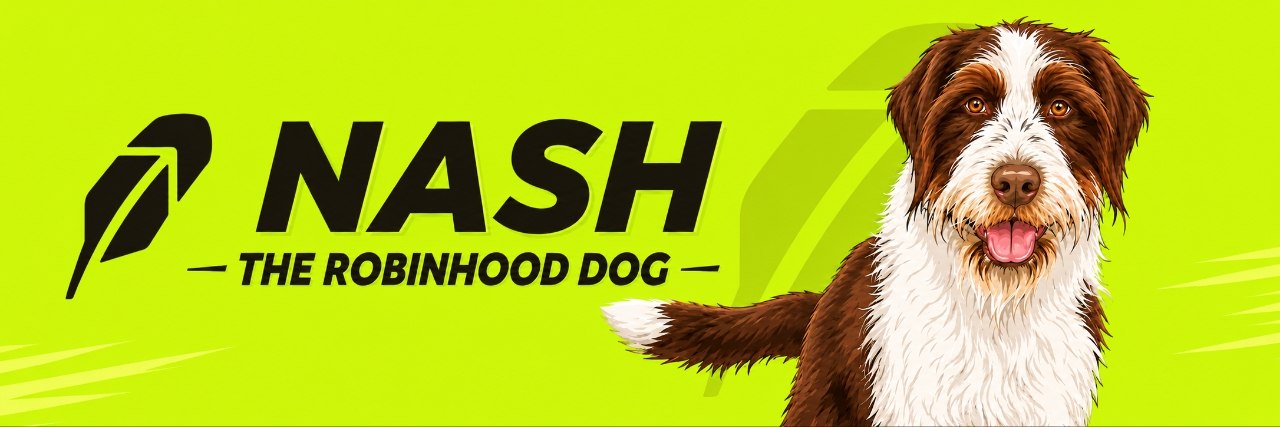 The Robinhood Dog banner